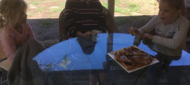 Morning tea on the verandah