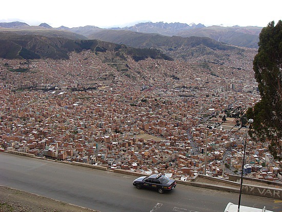 Our first view of La Paz