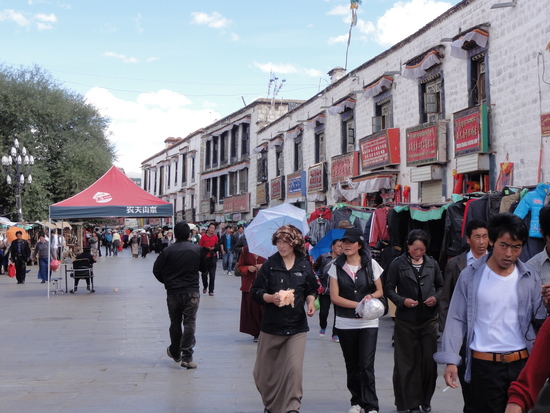 Lhasa Market In The Old Quarter