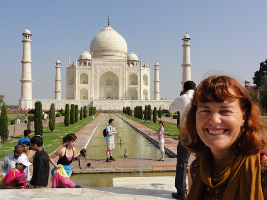 Mandy at the Taj Mahal