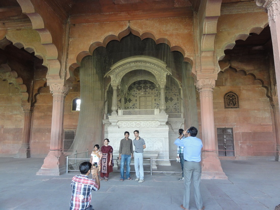 The Mogul's Throne - Red Fort