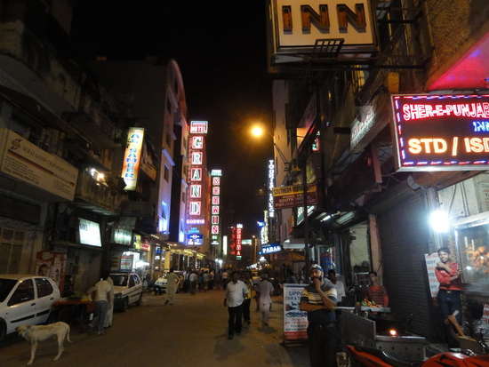 Our Hotel's Street At Night
