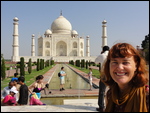 Mandy at the Taj Mahal