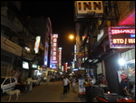 Our Hotel's Street At Night