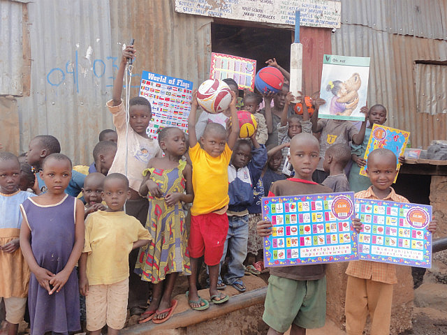 School Children With Their Gifts From Syndal
