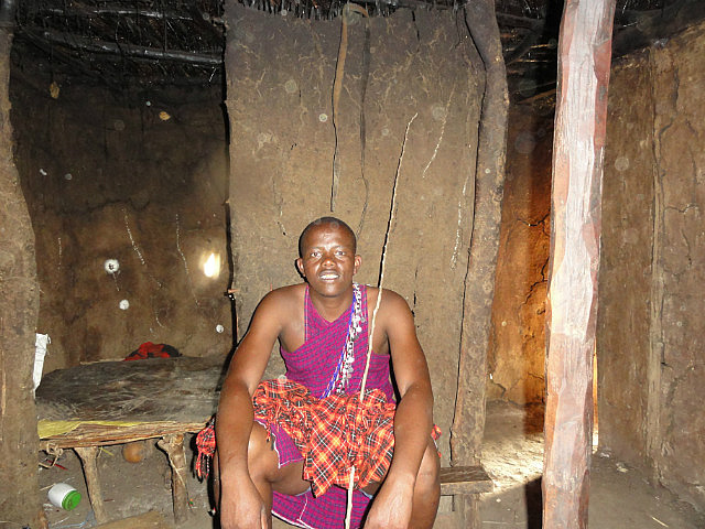 Inside the Masai Hut