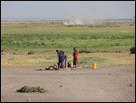 Masai Getting Water