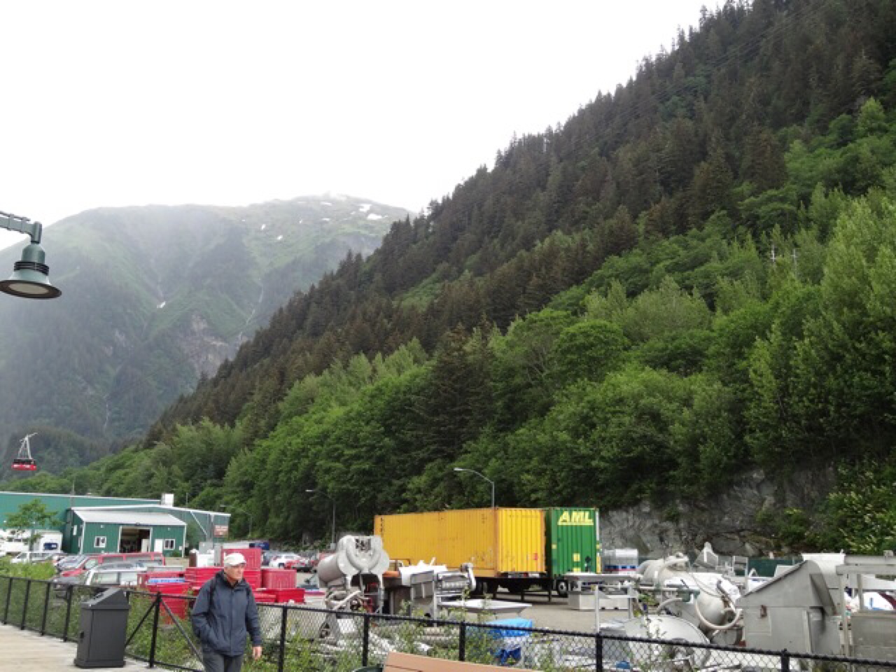 Mt Juneau peeking through the fog