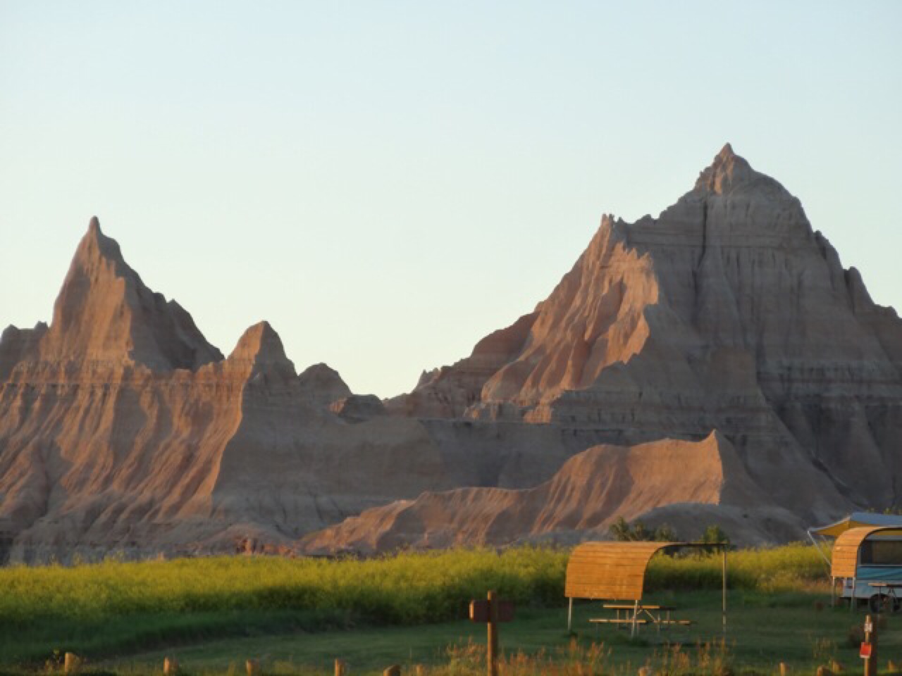 Sunset at Badlands