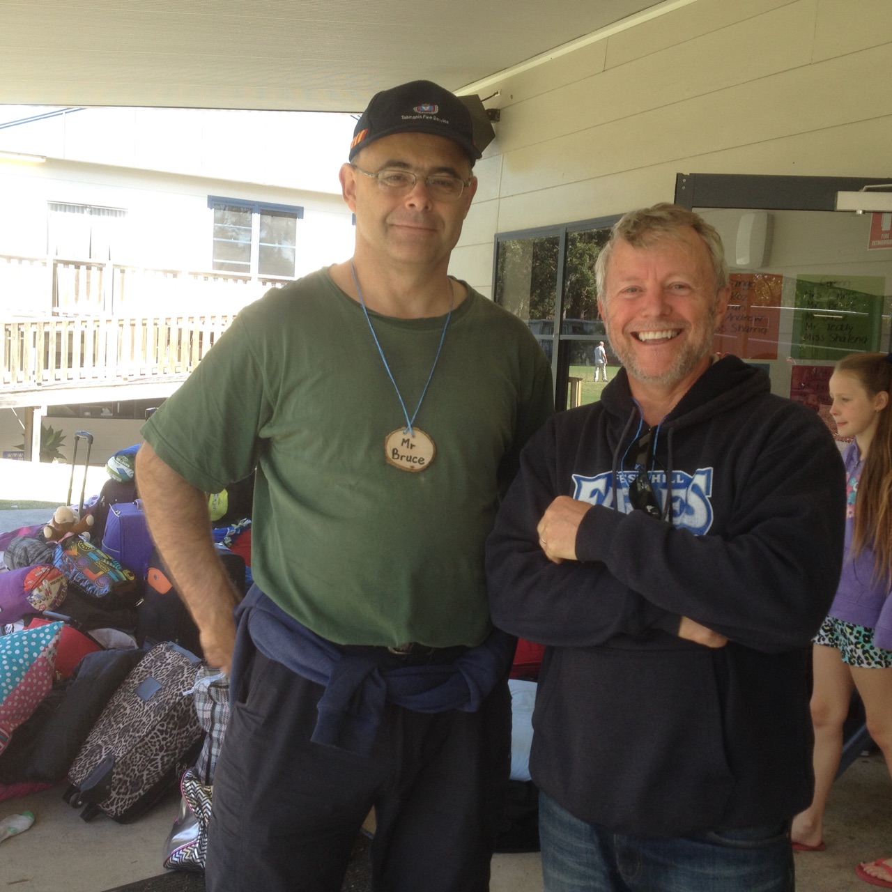 With Bruce (on his birthday)