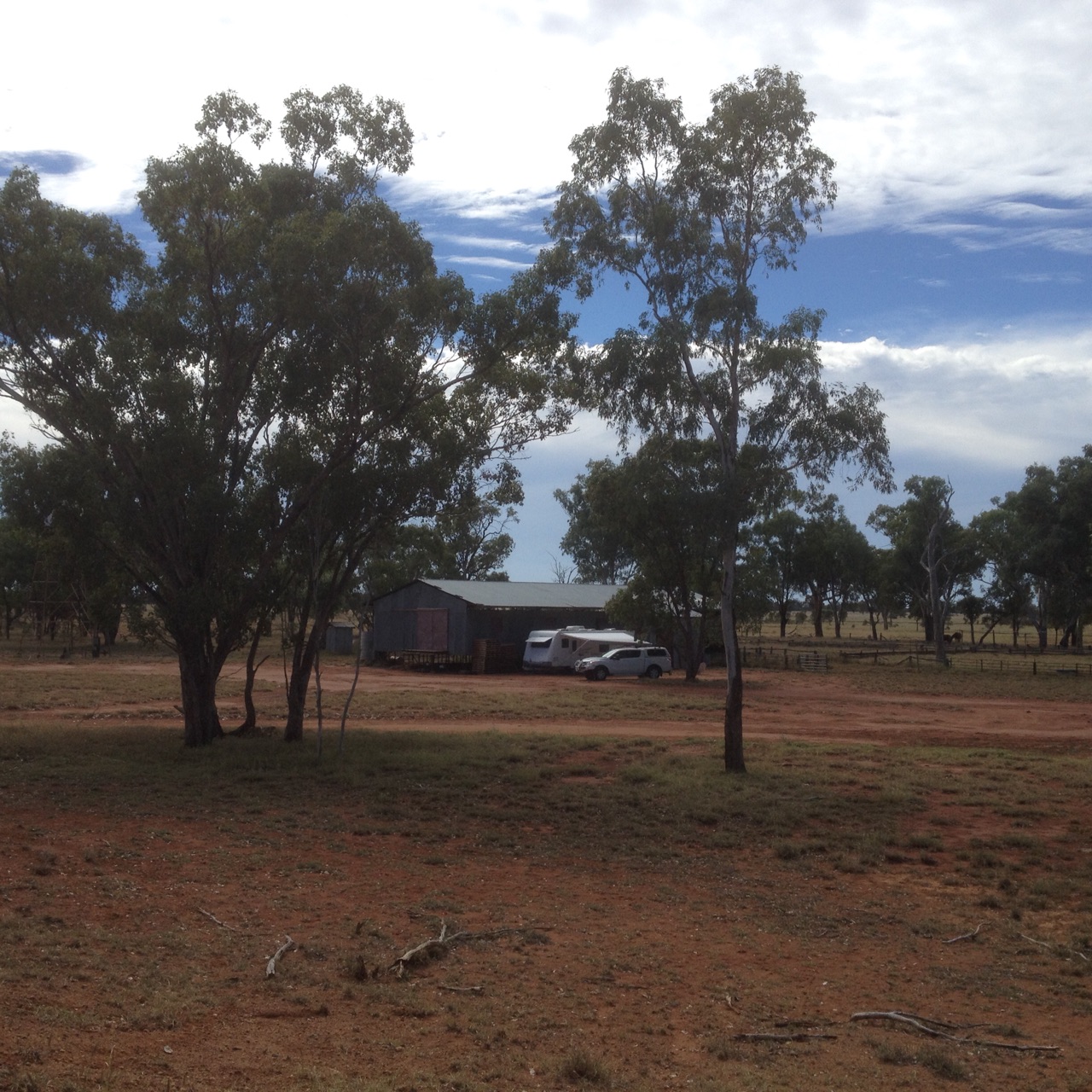 Our spot at the Woolshed