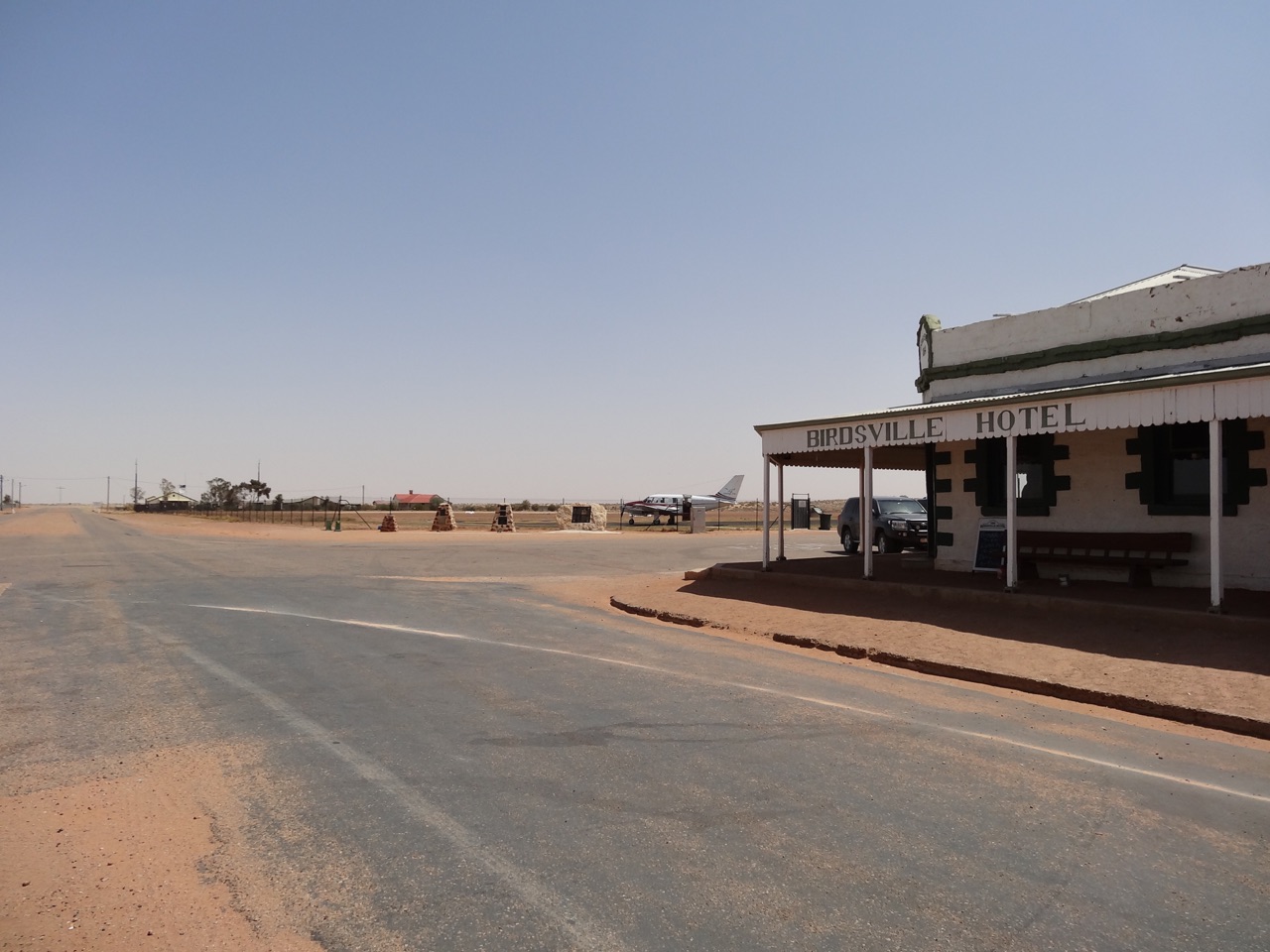 Airport parking at the door of the pub