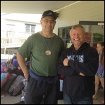 With Bruce (on his birthday)