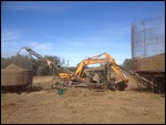 They go thru a cleaner to remove dirt and stalks