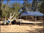 The registration tent