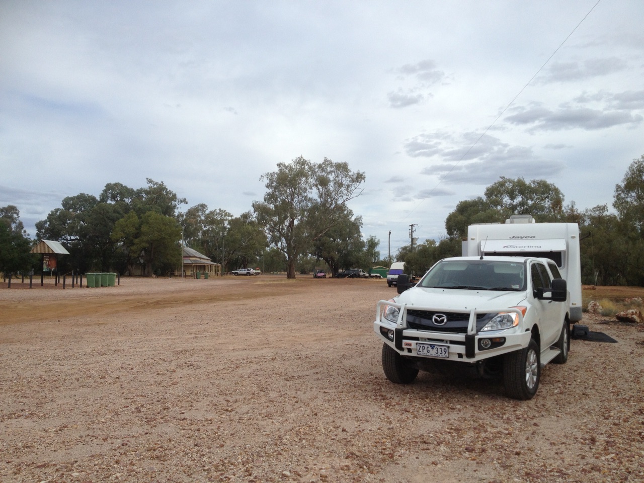Camping at the Nindigully Pub