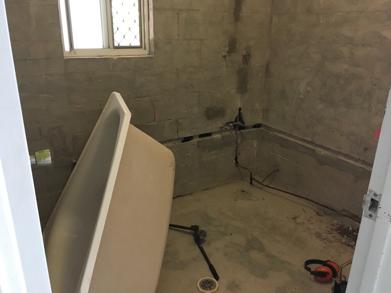 Plumbing is Roughed In