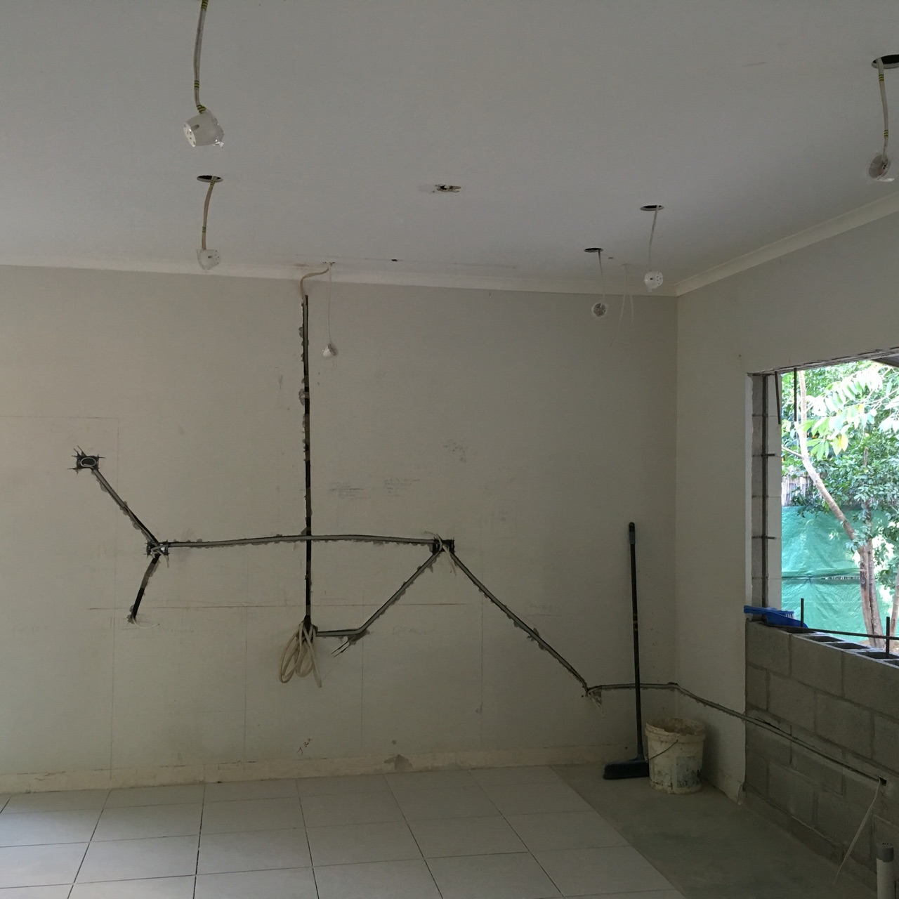 Electrical rough in completed