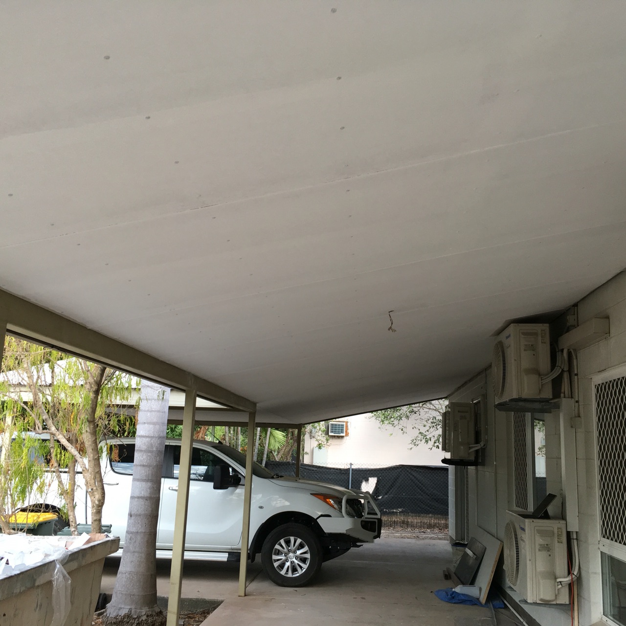 Outside verandahs painted