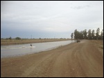 Knee Boarding on the Dam
