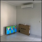 Air-Con Installed and TV Arrived