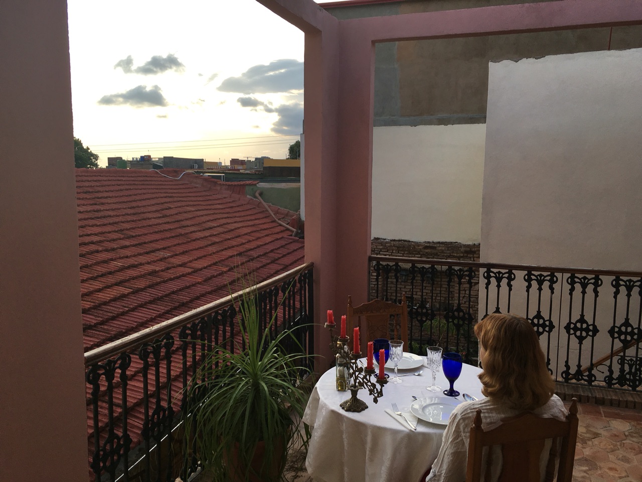 Dinner On Our Balcony