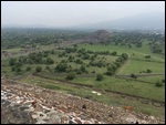 Pyramid of the Moon from top of Pyramid of the Sun