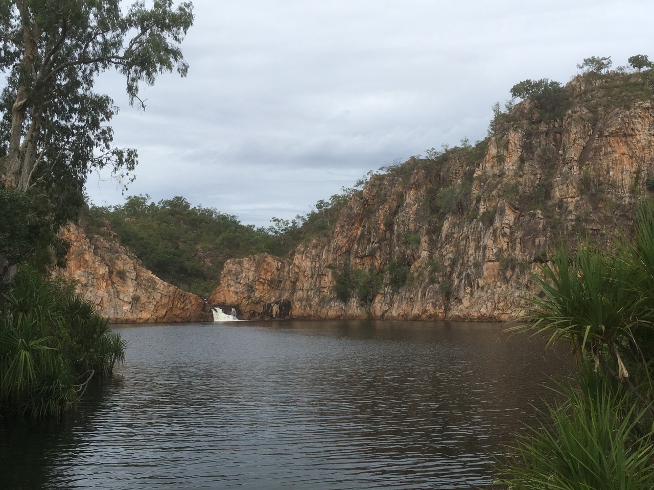 Lower pool and falls (closed for swimming)