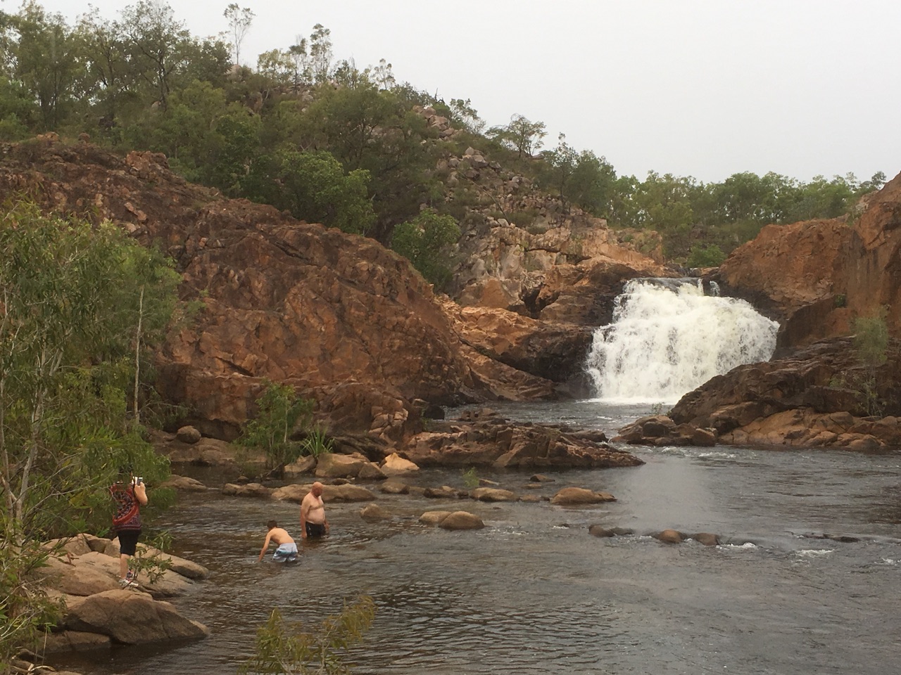 Upper pools at Edith Falls