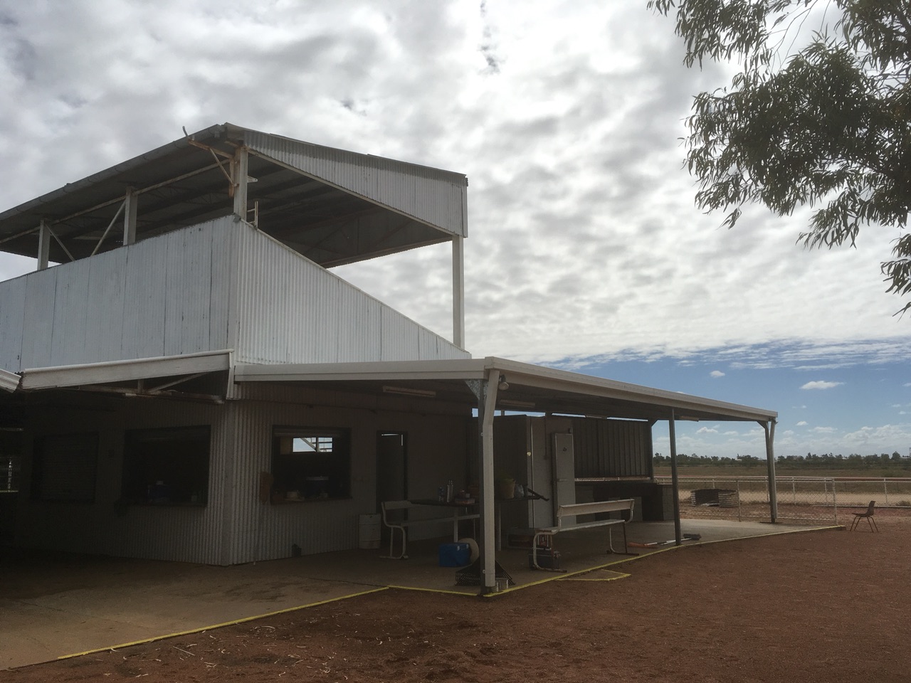 The grandstand
