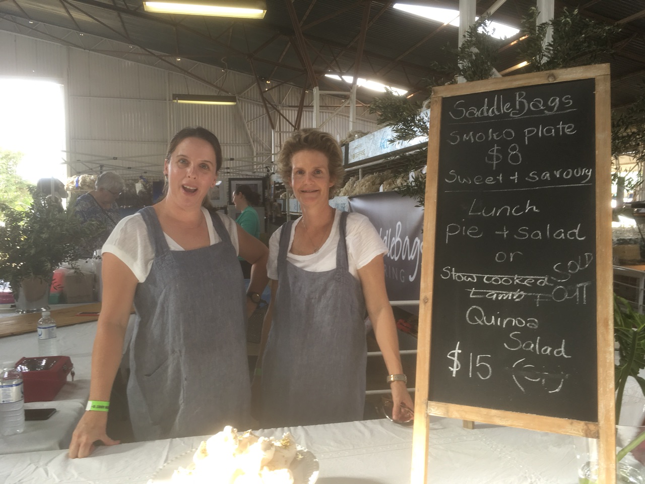 Lou and Katie (our hostess) at their stall