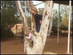 The children watch