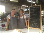 Lou and Katie (our hostess) at their stall
