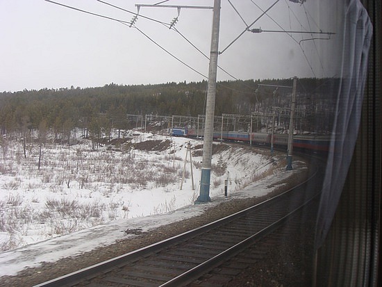 Our train near Irkutsk