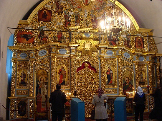 Inside Uspensky Cathedral