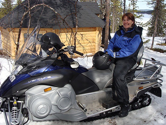 On The Snowmobile