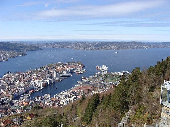 Bergen From Mt Fløyen