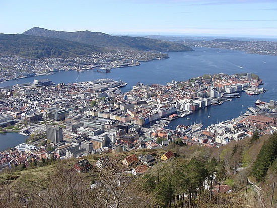 Bergen From Mt Fløyen