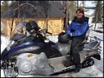 On The Snowmobile