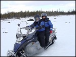 On The Snowmobile