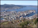 Bergen From Mt Fløyen
