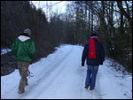 Walking in the snow