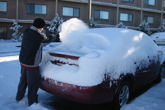 It snowed overnight