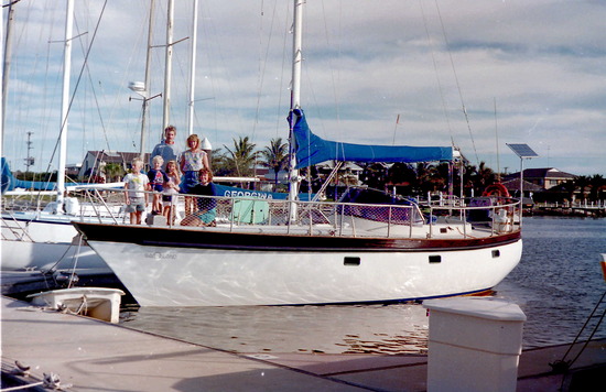 Martin and Fiona's yacht - Gabo Island