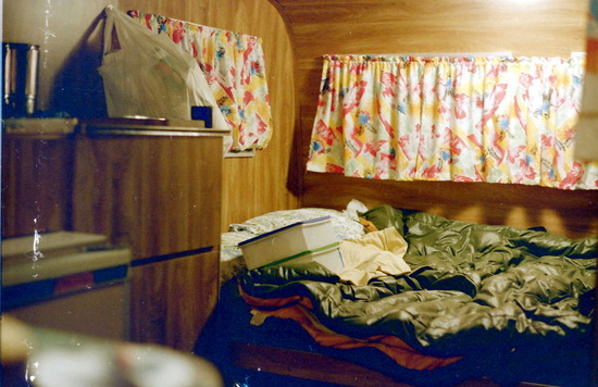 Inside our van