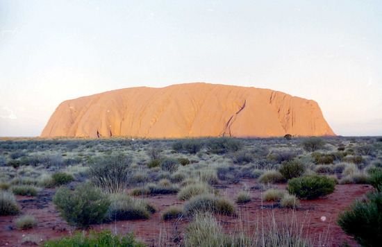 Sunset over Ayers Rock
