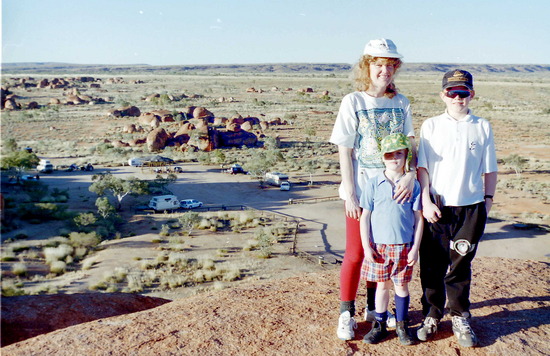 Our campground from the Devils Marbles