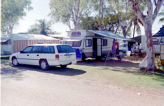 Our campsite and rig