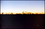 Sunset at the roadstop