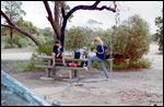 Lunch in the cold at Poochera